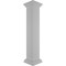 Ekena Millwork 8"W x 48"H Plain Newel Post with Peaked Capital & Base Trim (Installation kit included) NWL08X48PLP0B0 - alternate 6